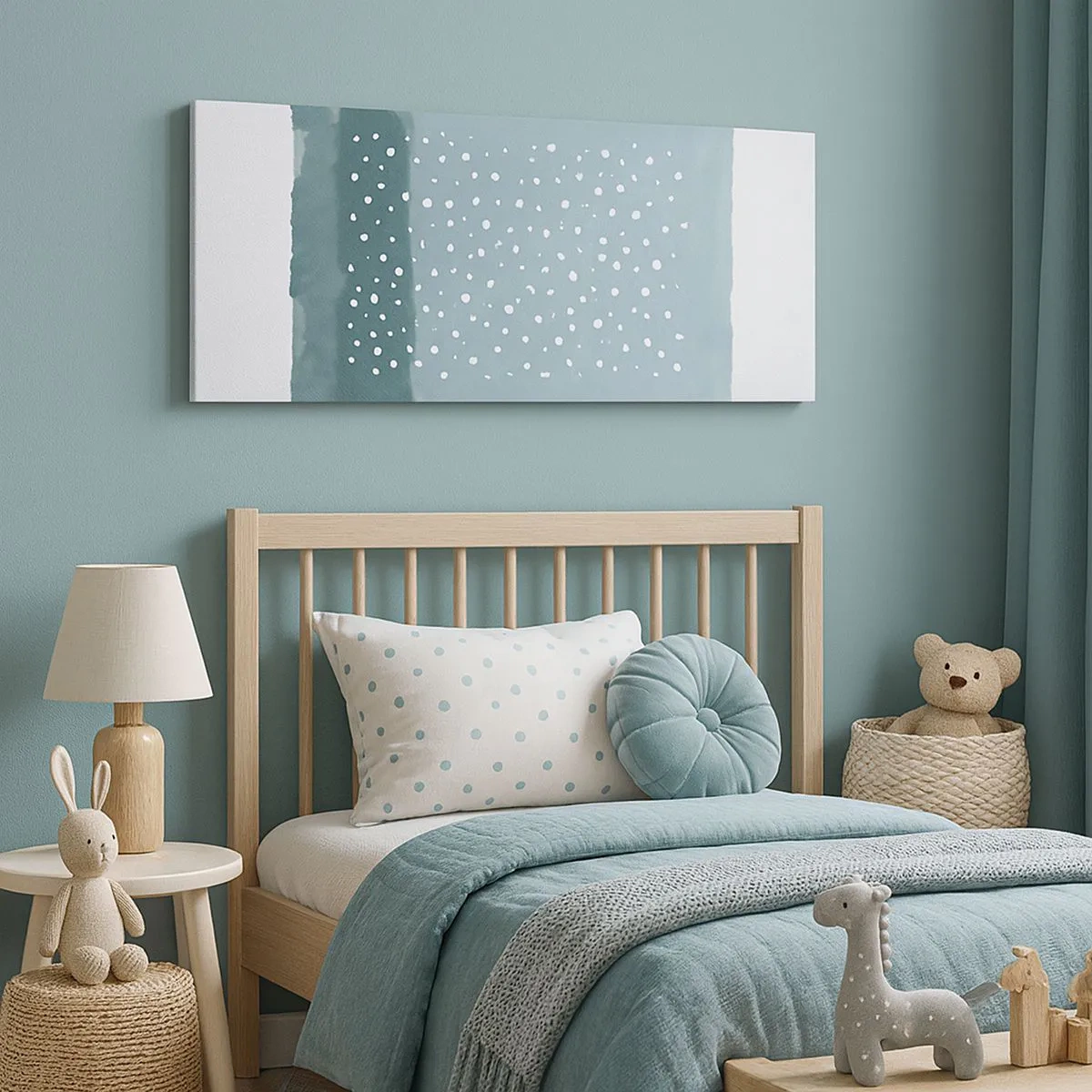 Quadro su tela - Stampe su Tela - Spuntate nel blu - 100x40 cm