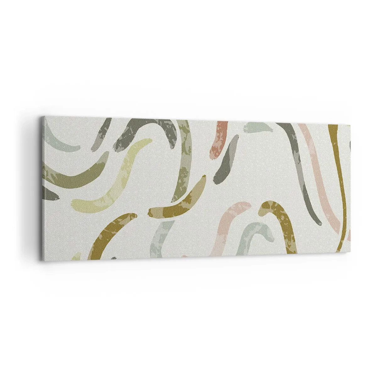 Quadro su tela - Stampe su Tela - La danza gioiosa dell'astrazione - 100x40 cm