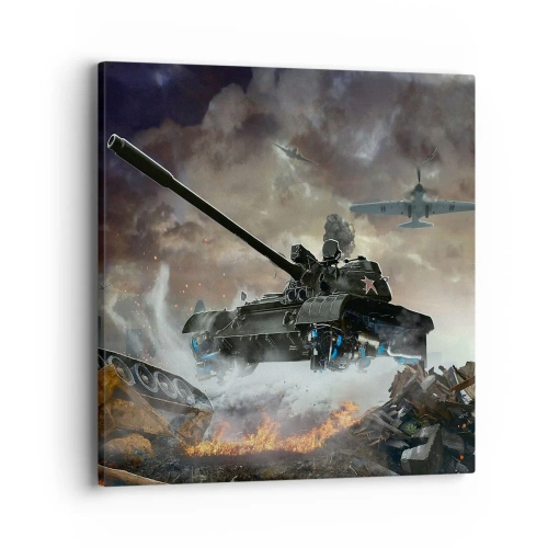 Quadro su tela - Stampe su Tela - La battaglia bella e terribile - 40x40 cm