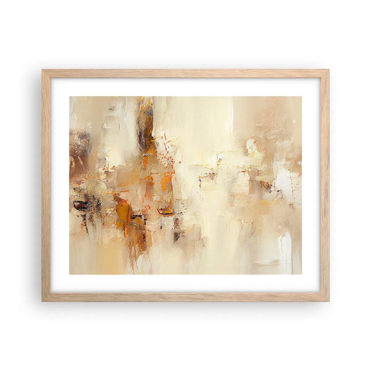 Poster in cornice rovere chiaro - L'anima dell'ambra - 50x40 cm