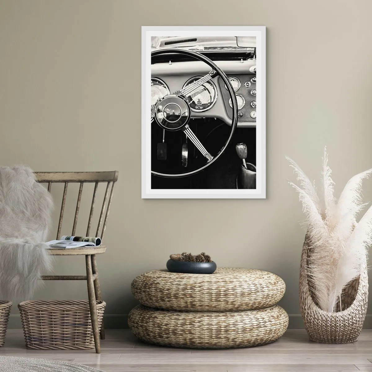 Poster in cornice bianca - Il sogno del collezionista - 70x100 cm