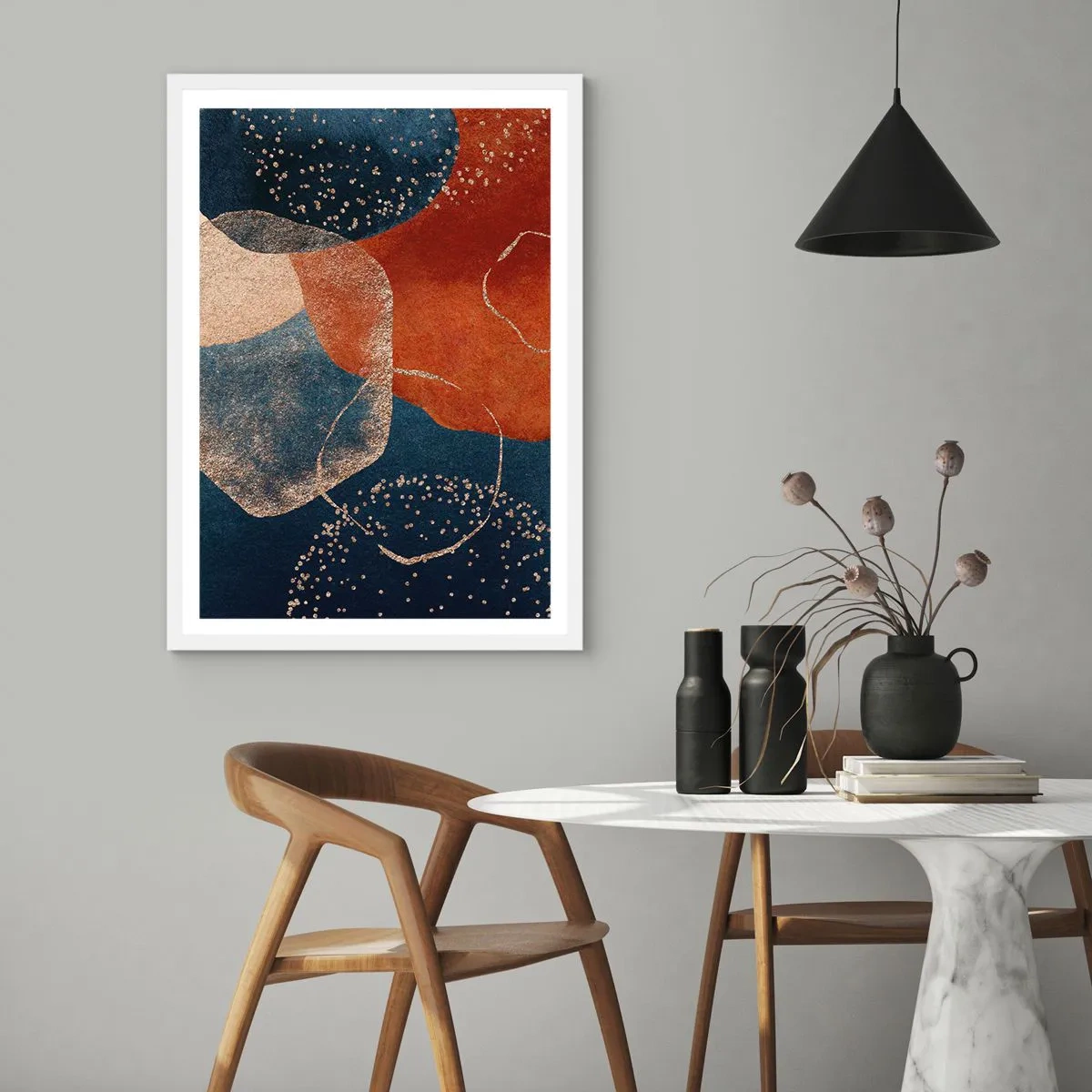 Poster in cornice bianca - La leggerezza dell'essere - 50x70 cm