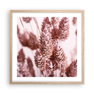 Poster in cornice rovere chiaro - A prima vista poco appariscenti - 50x50 cm