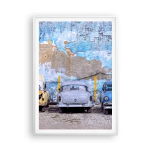 Poster in cornice bianca - L'incontro dei veterani - 70x100 cm