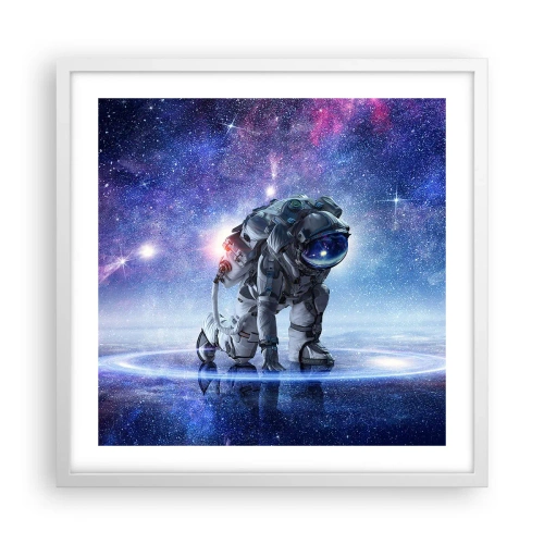 Poster in cornice bianca - Il cielo stellato sopra di me - 50x50 cm