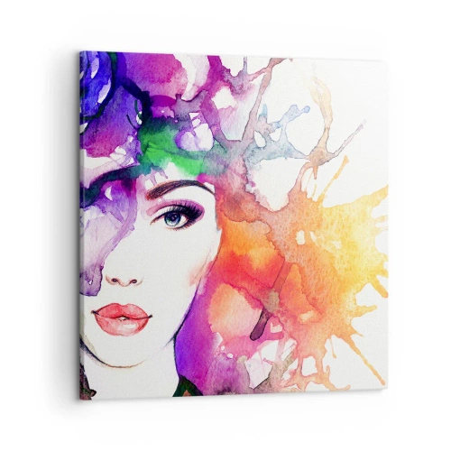 Quadro su tela - Stampe su Tela - Con la testa tra le nuvole - 50x50 cm