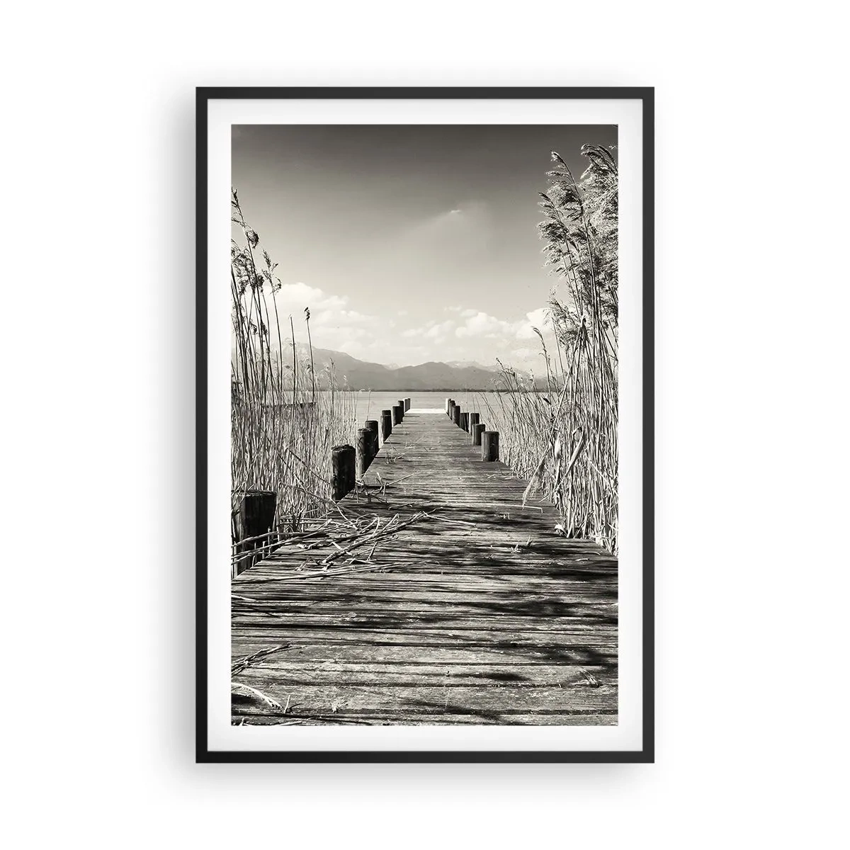 Poster in cornice nera - Nel silenzio dell'erba - 61x91 cm