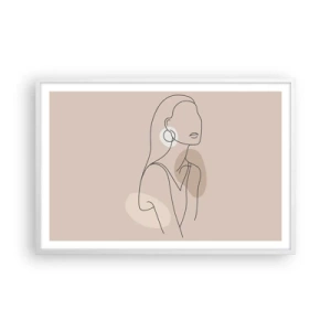 Poster in cornice bianca - Icona di giovinezza - 91x61 cm