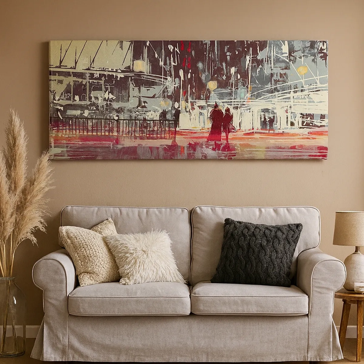 Quadro su tela - Stampe su Tela - Viaggio nella grande città - 30x30 cm