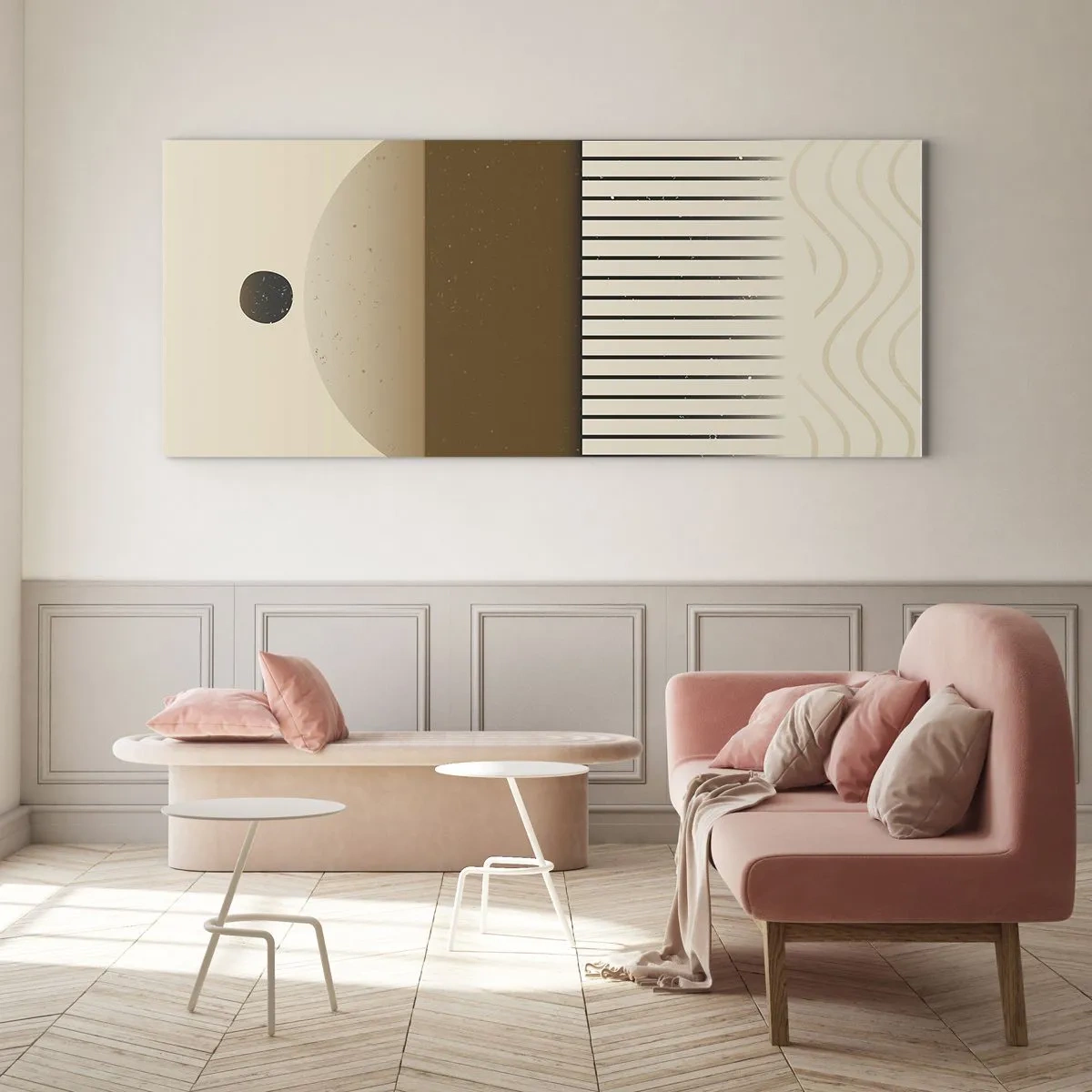 Quadro su vetro - Diversi stati - 90x30 cm
