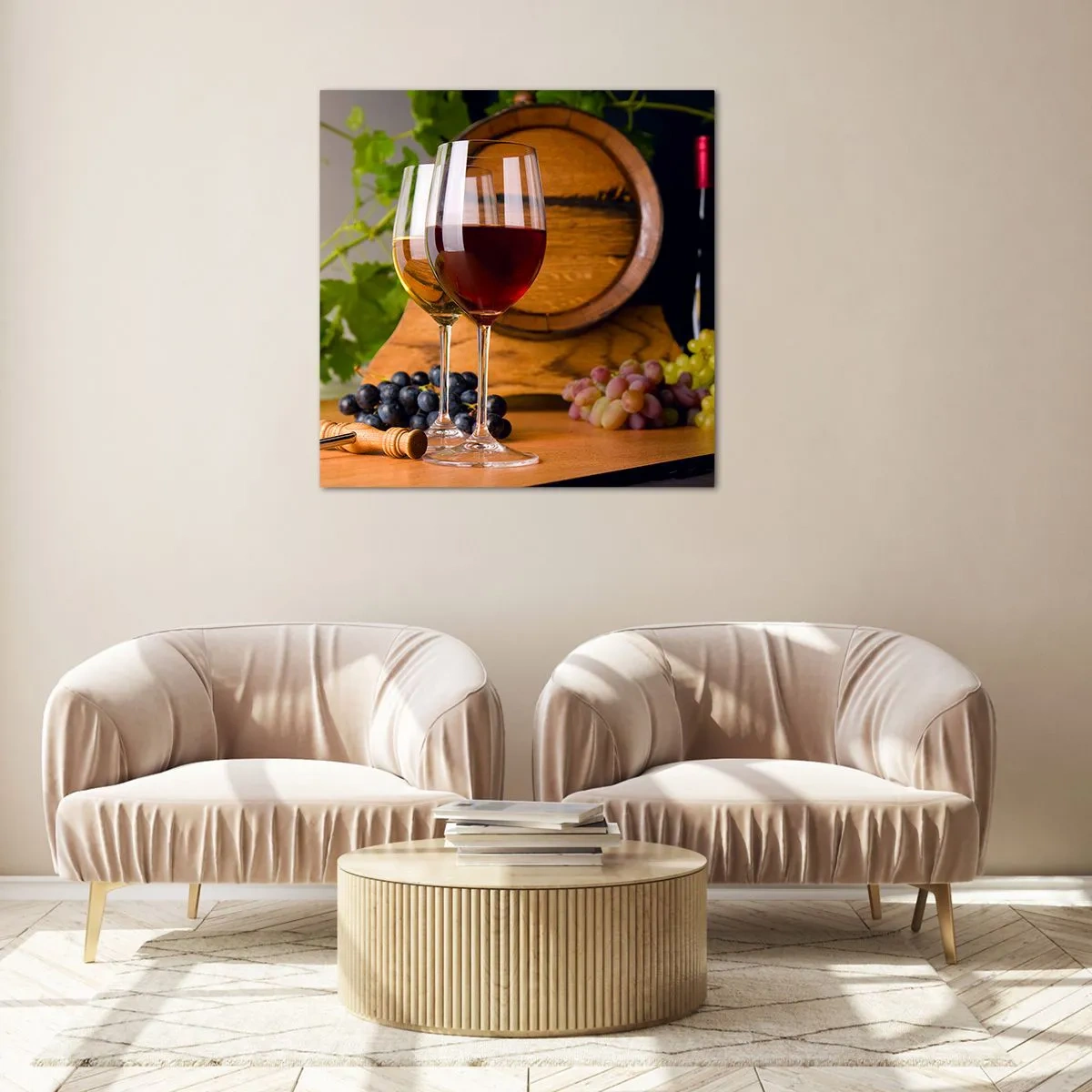 Quadro su vetro - Come presso gli antichi conoscitori - 40x40 cm