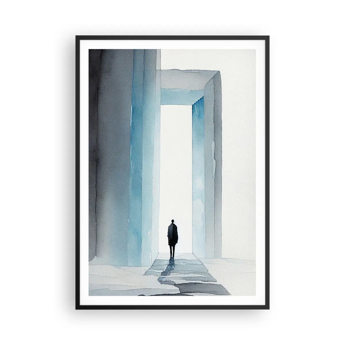 Poster in cornice nera - Vivi senza limiti - 70x100 cm