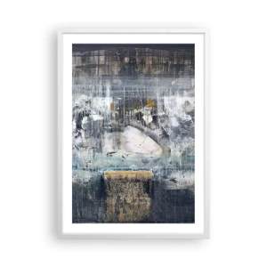 Poster in cornice bianca - Talvolta è facile, talvolta è difficile - 50x70 cm