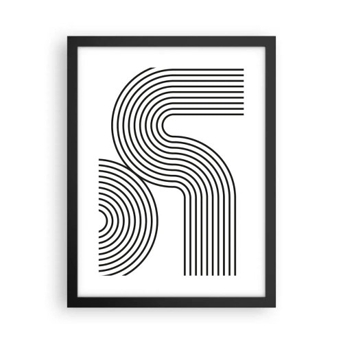 Poster in cornice nera - In curva - 30x40 cm
