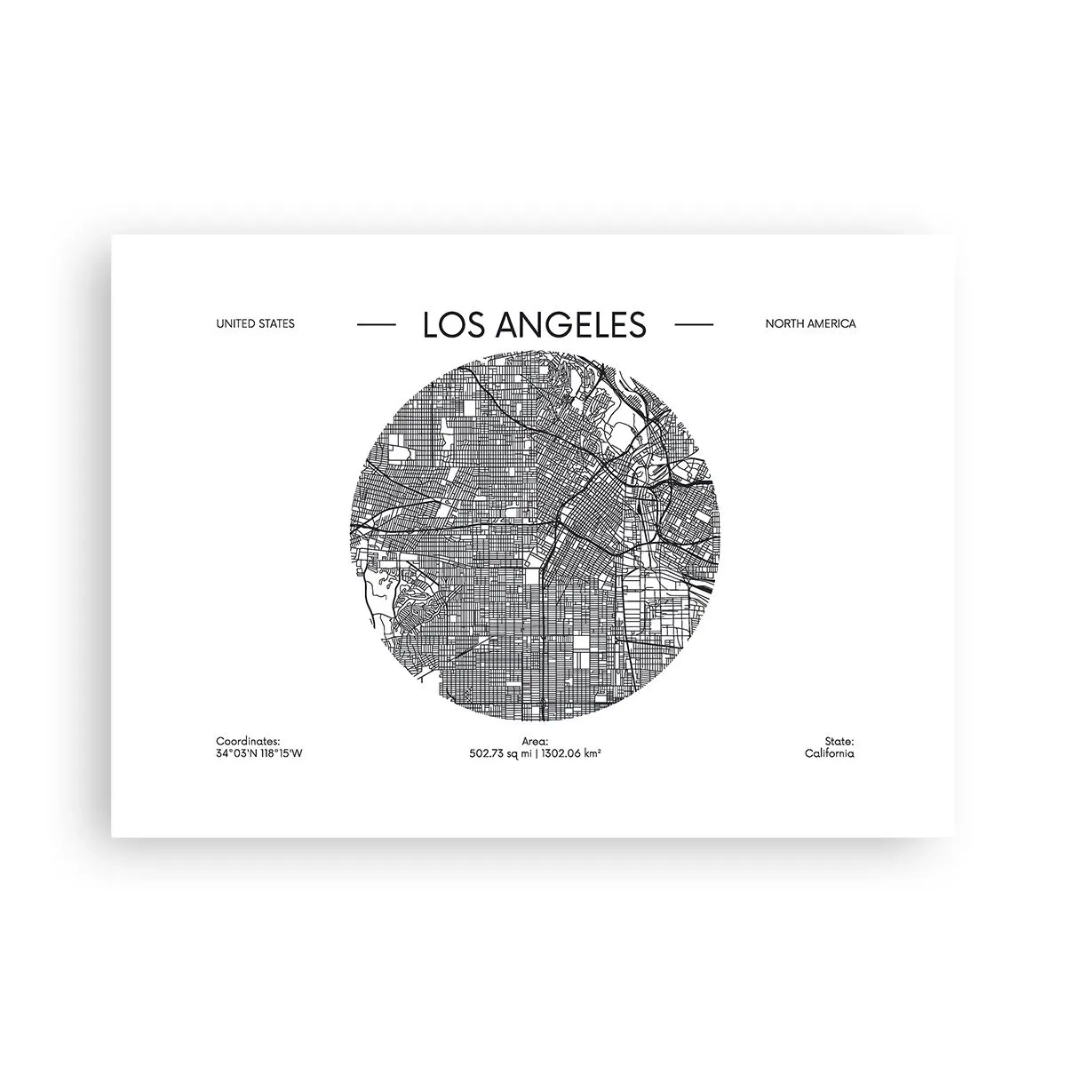 Poster - Anatomia di Los Angeles - 70x50 cm