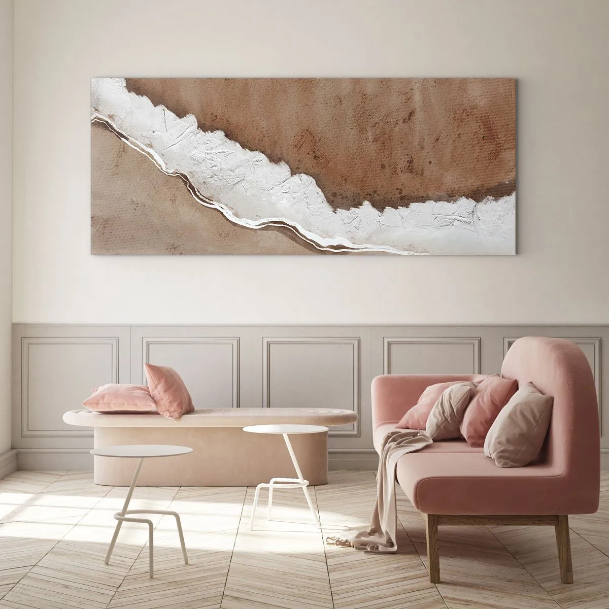 Quadro su vetro - Nei colori della terra - 100x40 cm