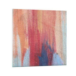 Quadro su vetro - Colando con l'arcobaleno - 70x70 cm