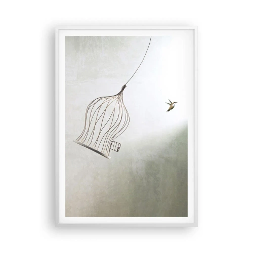 Poster in cornice bianca - Nel proprio elemento - 70x100 cm