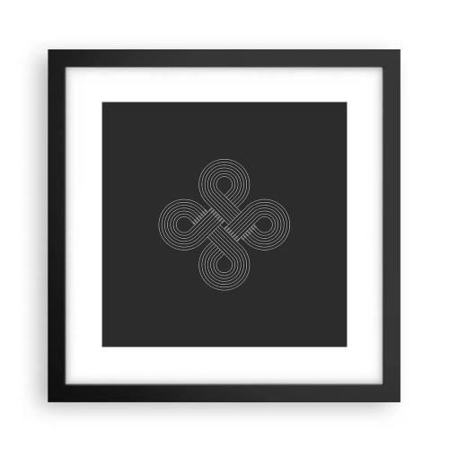Poster in cornice nera - Nello spirito celtico - 30x30 cm
