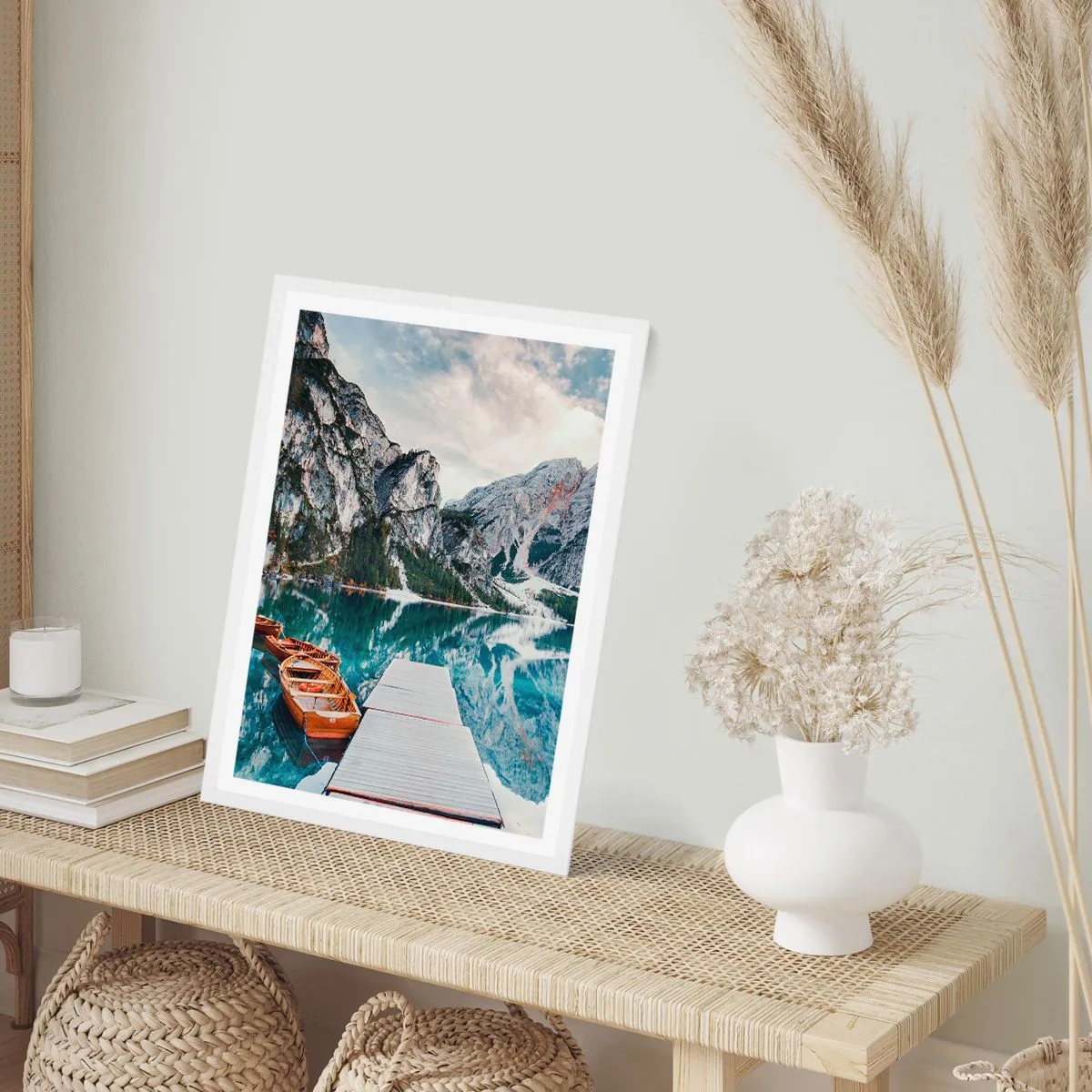 Poster in cornice bianca - Ti mostriamo la bellezza - 50x70 cm