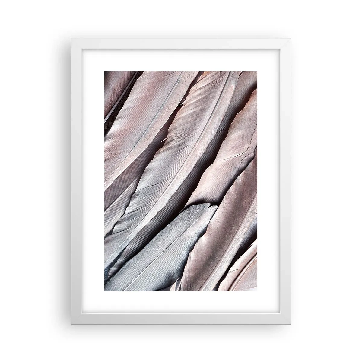 Poster in cornice bianca - Argento rosato - 30x40 cm