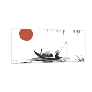 Quadro su vetro - Pomeriggio asiatico - 100x40 cm