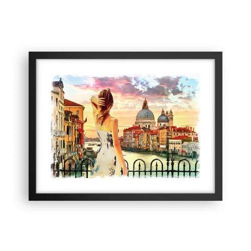 Poster in cornice nera - Se un'avventura allora solo a... - 40x30 cm