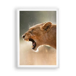 Poster in cornice bianca - Prova a non ascoltare - 70x100 cm