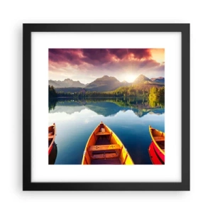 Poster in cornice nera - Niente contro natura - 30x30 cm