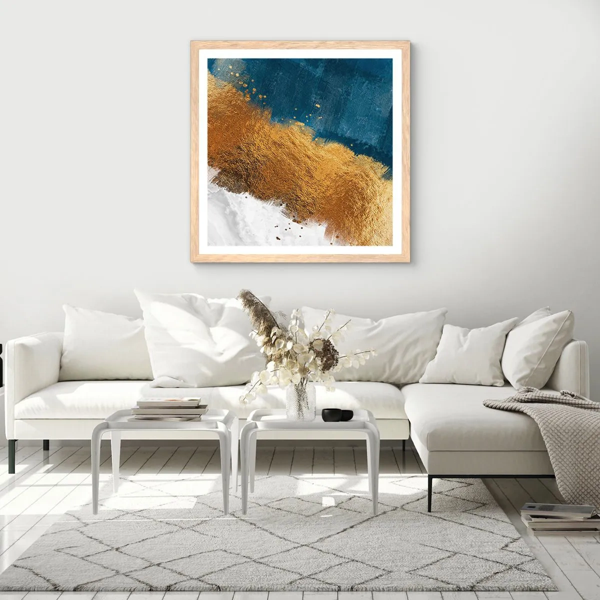 Poster in cornice rovere chiaro - I colori dell'estate - 60x60 cm