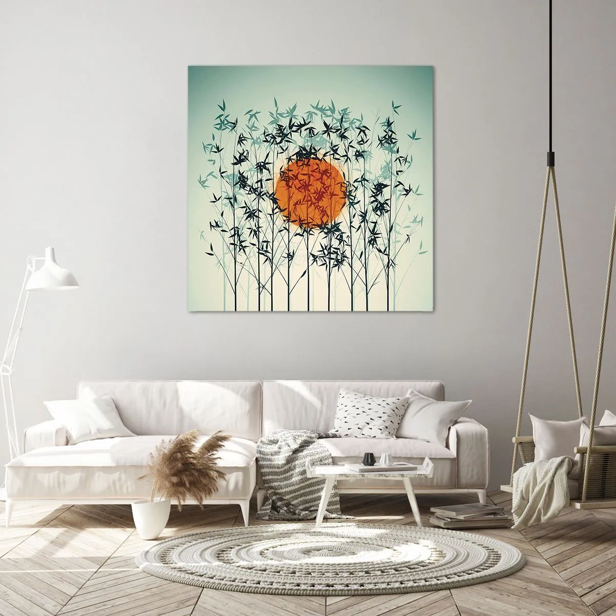 Quadro su tela - Stampe su Tela - Sole giapponese - 30x30 cm