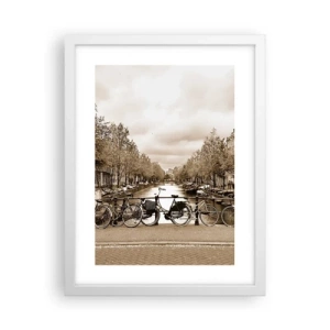 Poster in cornice bianca - Atmosfera olandese - 30x40 cm