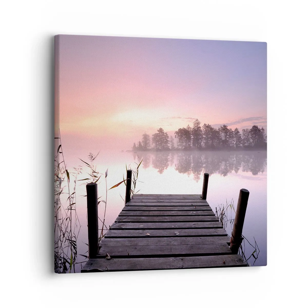 Quadro su tela - Stampe su Tela - Nebbia color lilla - 30x30 cm