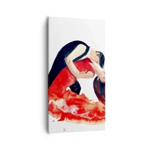 Quadro su tela - Stampe su Tela - Tango: un'onda di passione - 55x100 cm