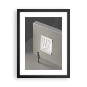 Poster in cornice nera - Ma dove mi trovo? - 30x40 cm