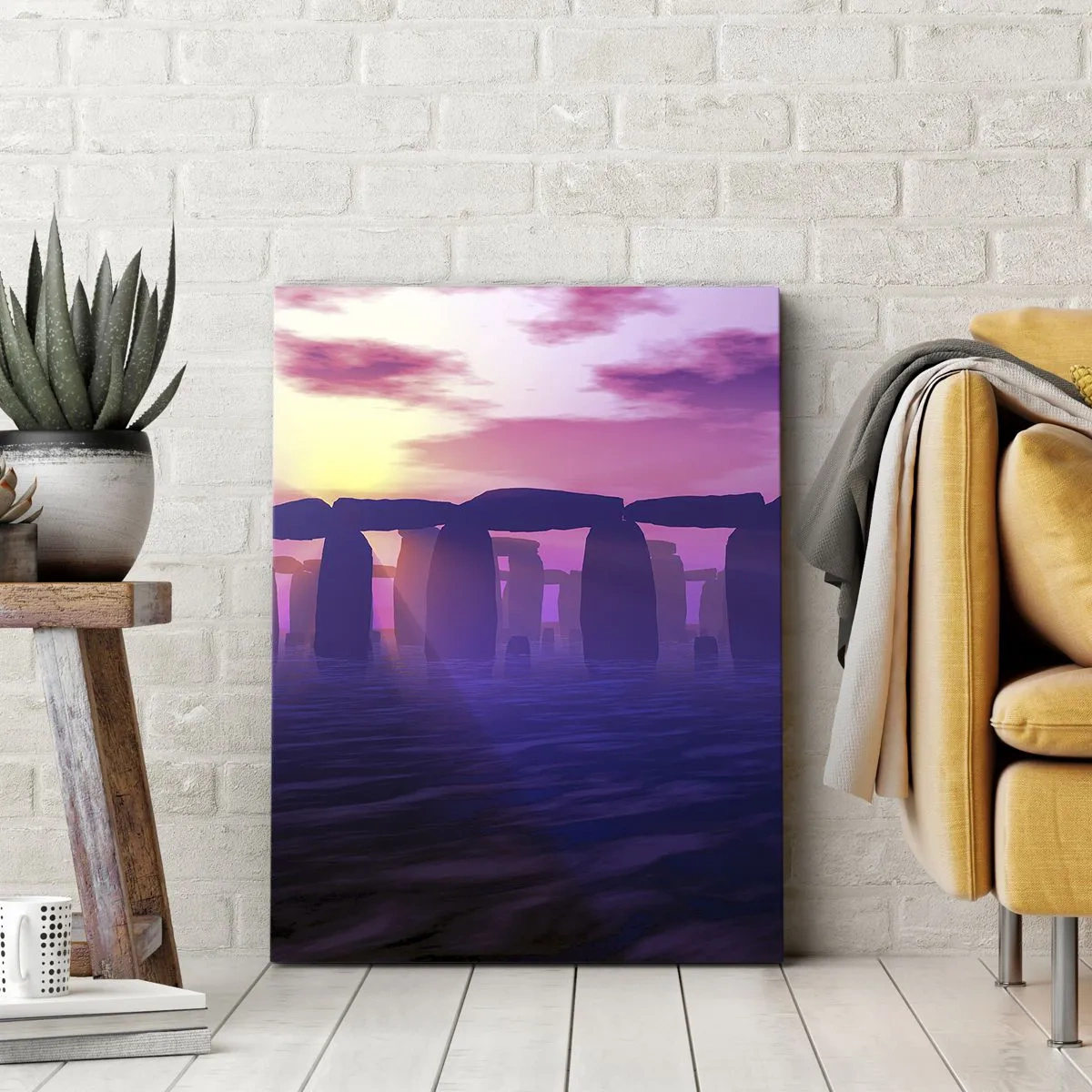 Quadro su tela - Stampe su Tela - Mistero in un'alba nebbiosa - 45x80 cm