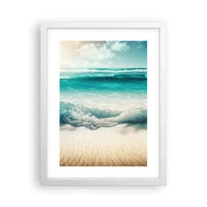 Poster in cornice bianca - La calma dell'oceano - 30x40 cm
