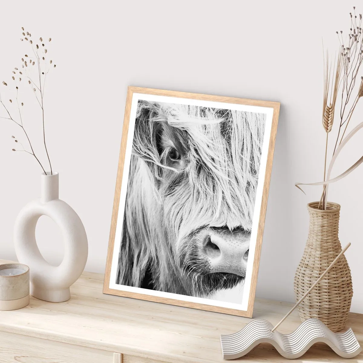 Poster in cornice rovere chiaro - Selvaticità scozzese - 61x91 cm