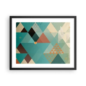 Poster in cornice nera - Unità della molteplicità, molteplicità dell'unità - 50x40 cm