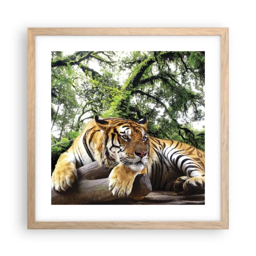 Poster in cornice rovere chiaro - Con espressioni di stima - 40x40 cm