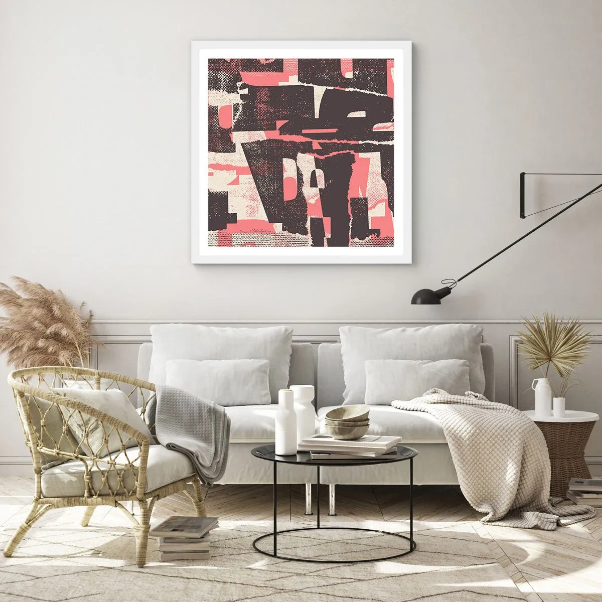 Poster in cornice bianca - Tutto il rumore - 40x40 cm