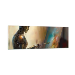 Quadro su vetro - L'arte del futuro - 90x30 cm