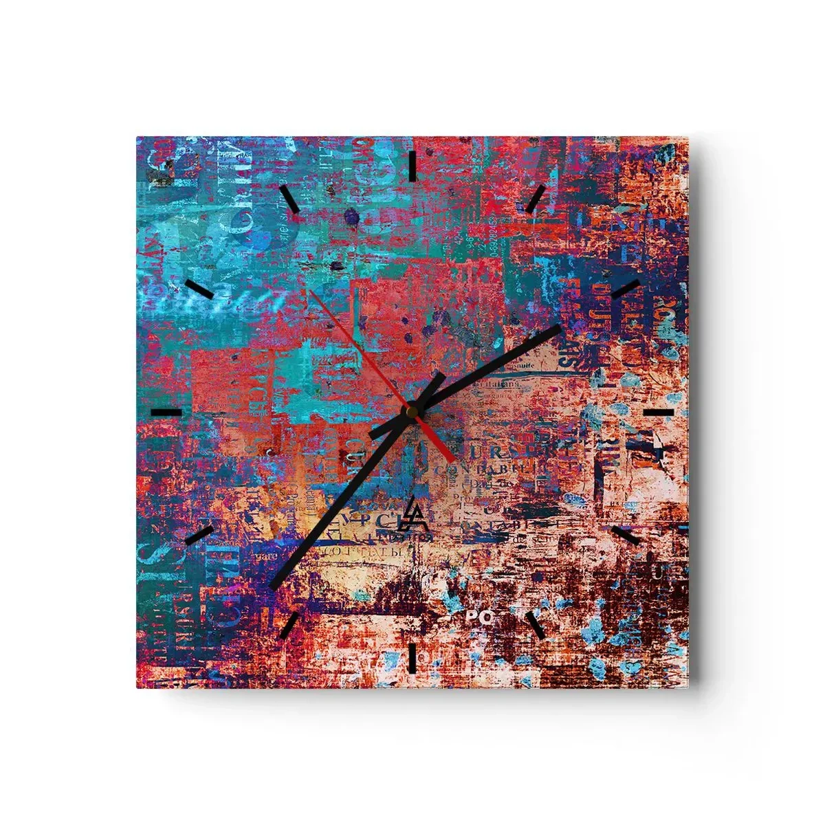 Orologio da parete - Orologio in Vetro - Memoria e dimenticanza - 40x40 cm