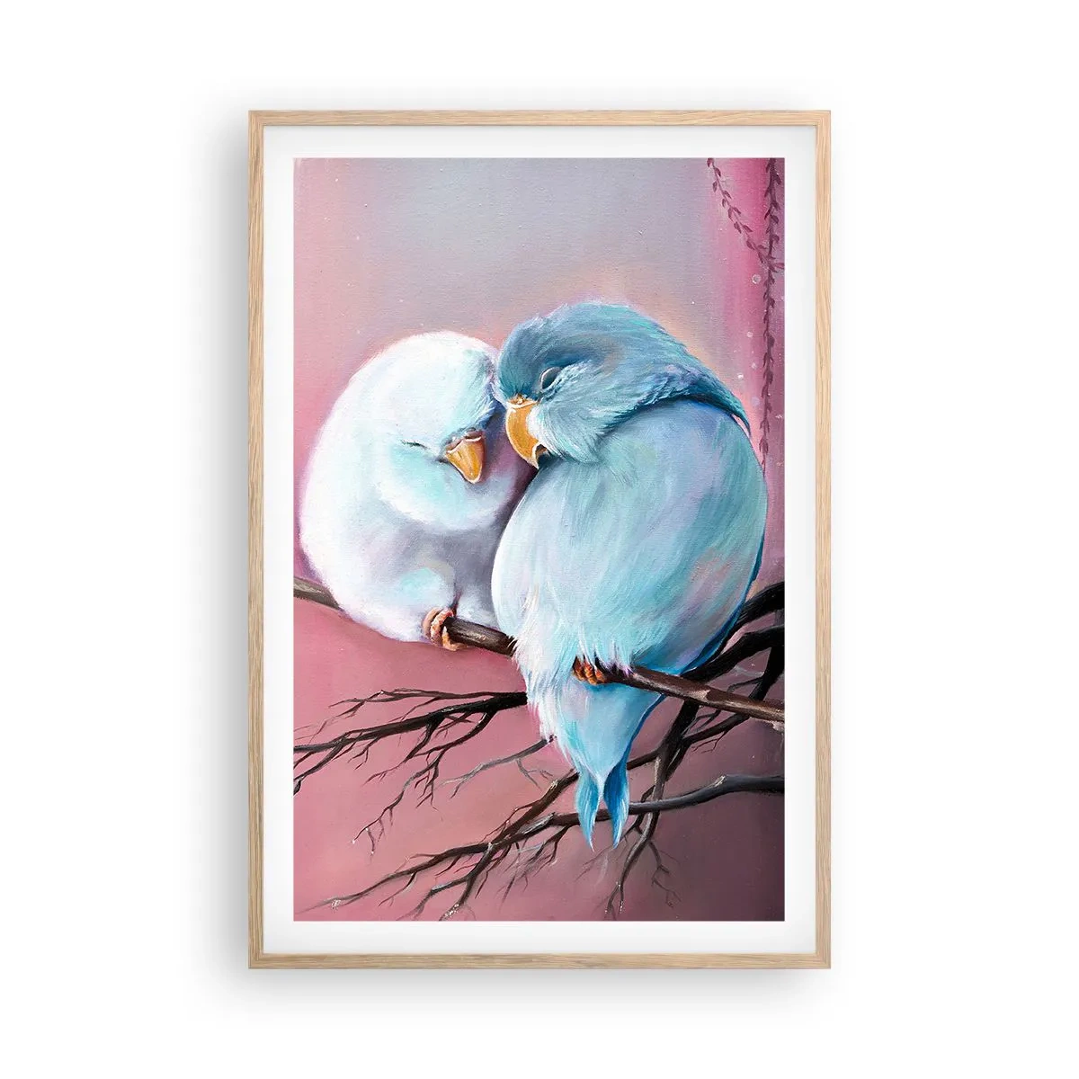 Poster in cornice rovere chiaro - Che cosa aggiungere? - 61x91 cm