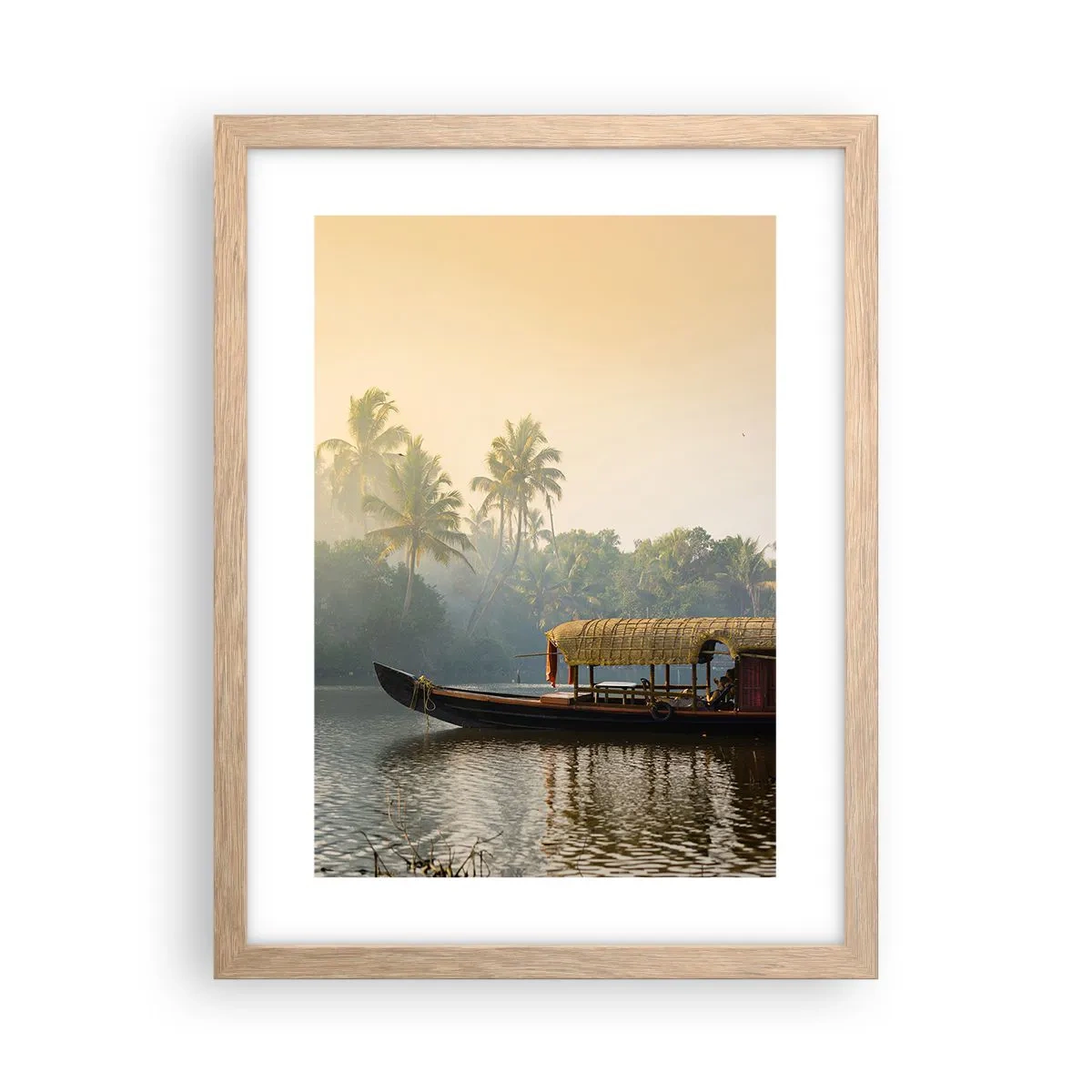 Poster in cornice rovere chiaro - Casa sul fiume - 30x40 cm