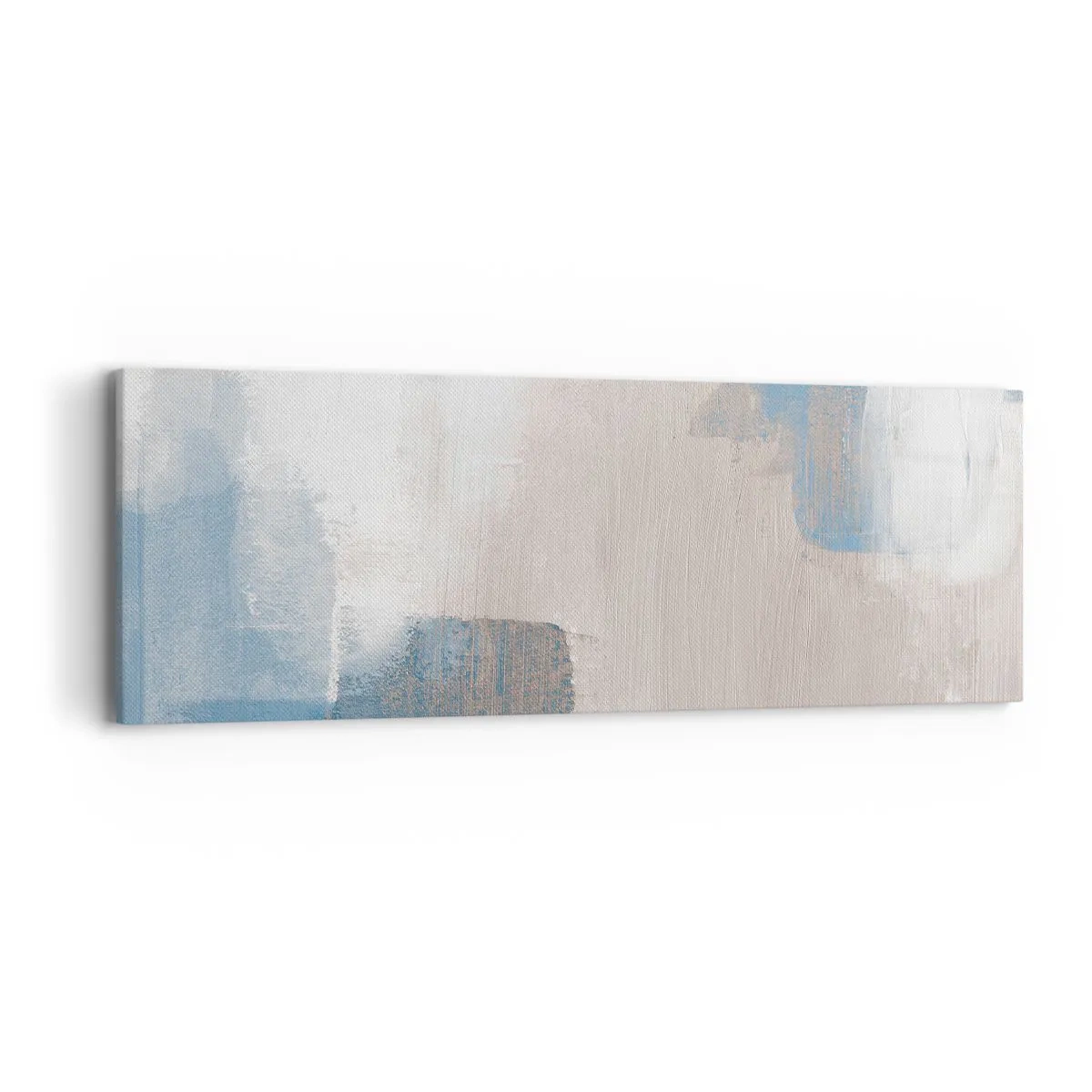 Quadro su tela - Stampe su Tela - Astrazione rosa coperta dal blu - 90x30 cm