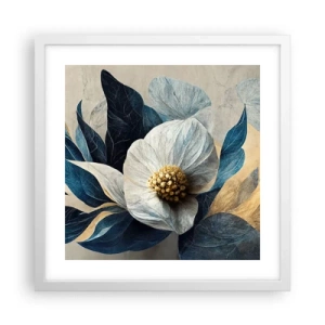 Poster in cornice bianca - Ha un cuore d'oro - 40x40 cm