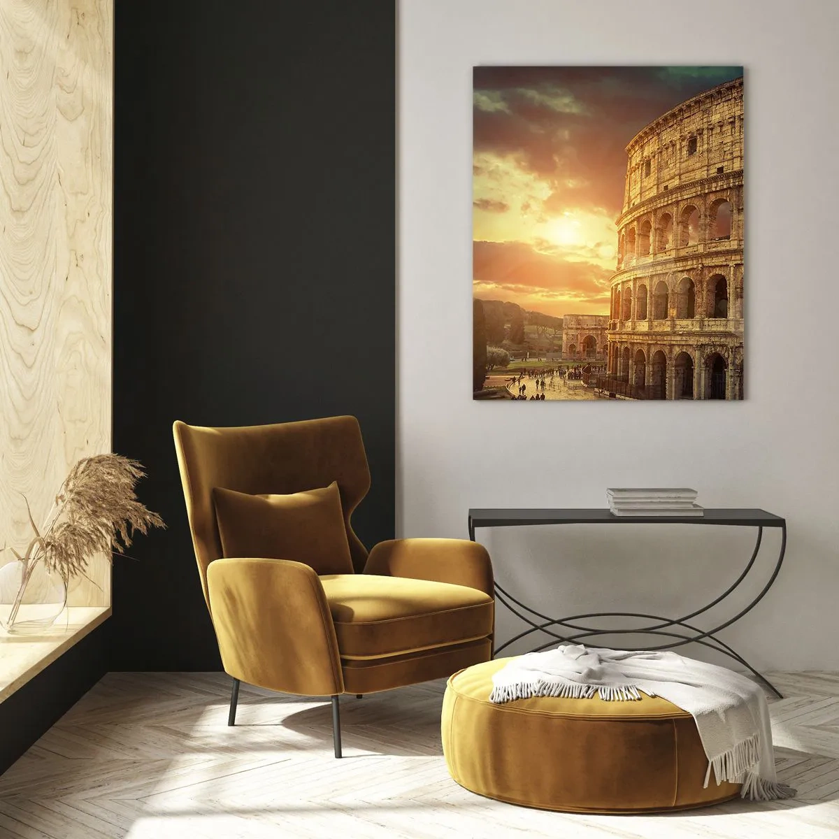 Quadro su vetro - Un'impressione colossale - 50x70cm - Impressione colossale - Decorazione murale moderna per soggiorno e camera da letto ARTTOR