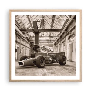 Poster in cornice rovere chiaro - Il riposo del vincitore - 60x60 cm