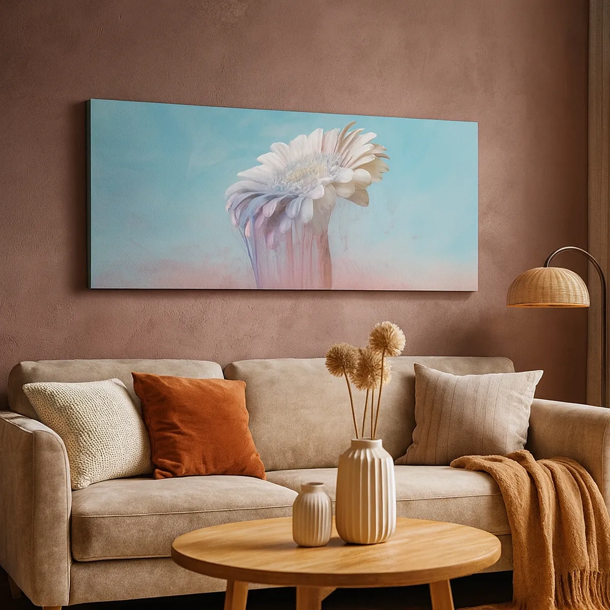 Quadro su tela - Stampe su Tela - L'aldilà dei fiori - 30x30 cm